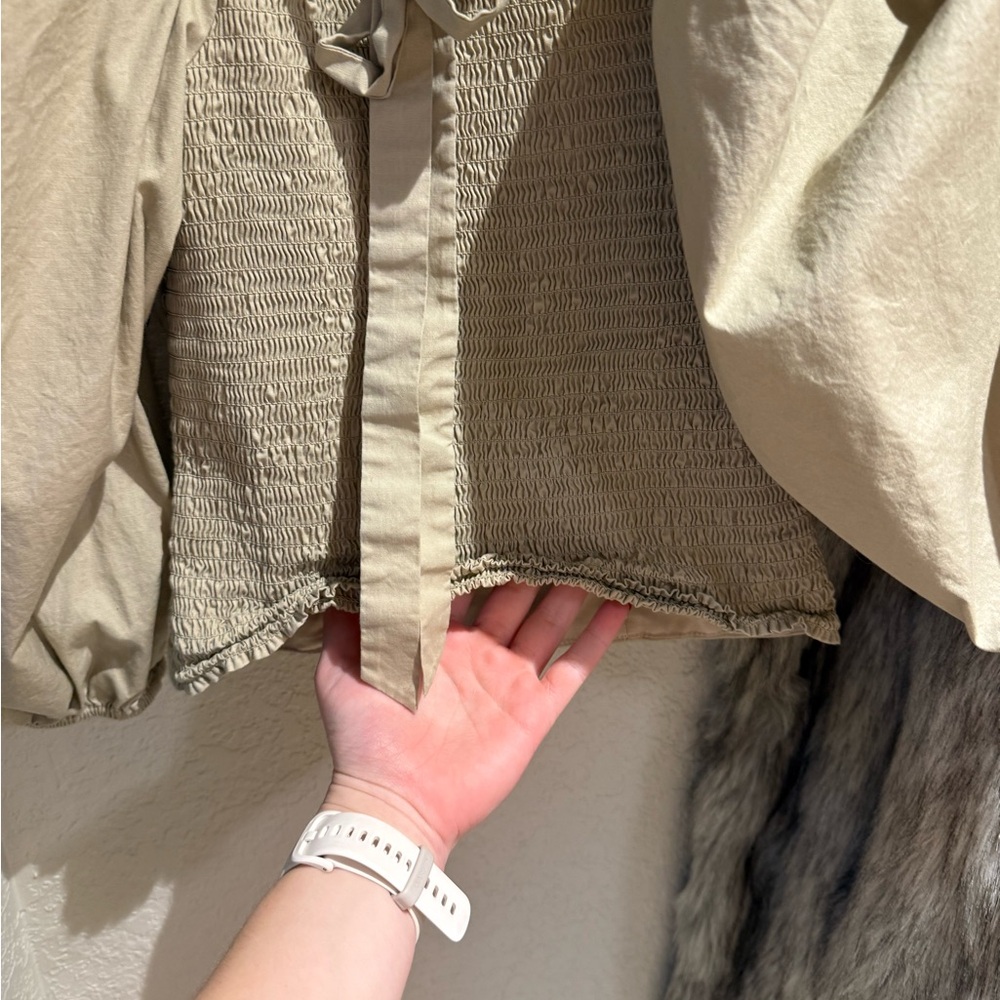 Beige Ruched Top - Picture 5 of 6
